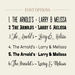 Choose from six font options; a plain all caps, a western vintage font, a script font, a plain text font, a bold font and a scripted font